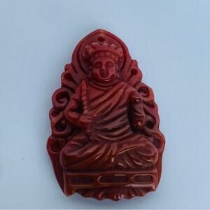 NEW Red Jasper Buddhism Pendant Charm